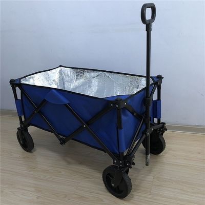 절연층과 PVC 휠 접을 수 있는 웨건 카트 600D 가벼운 폴드형 웨건