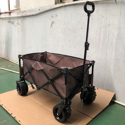 넓은 접힌 해변 마차 폴드형 소풍 손수레 카트 야외 왜건