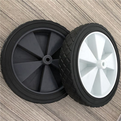 PVC  8 인치 경질 고무 휠 20 센티미터 접이식 카트 솔리드 트롤리 바퀴