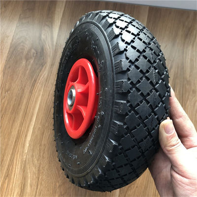 3.00-4 10 인치 누 트럭 휠 손 트롤리 바퀴 공압 OEM 240 밀리미터