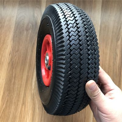350-4 10 인치 고체 고무는 플라스틱 테두리를 움직입니다