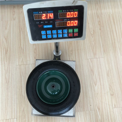 350-8 녹색 강철 원주 가장자리 카트 공기 휠은 공기 손수레 타이어 일륜차를 고무를 입힙니다
