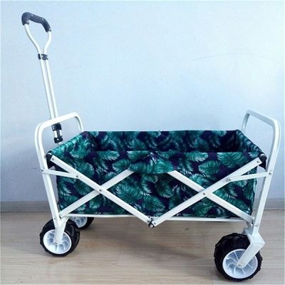 정원 카트 넓은 해변 카트 손수레 70kgs를 폴딩시키는 7 &quot; PU 바퀴