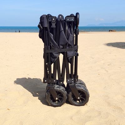 웨건을 폴딩시키는 넓은 바퀴는 주문 제작된 사로 접힌 해변 카트를 받아들입니다