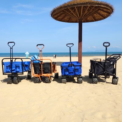웨건을 폴딩시키는 넓은 바퀴는 주문 제작된 사로 접힌 해변 카트를 받아들입니다