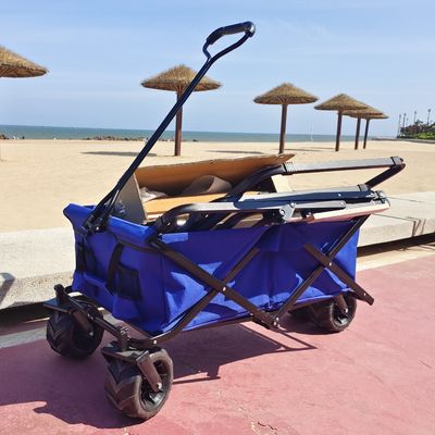 접을 수 있는 용접 손수레 조정할 수 있는 PU는 맞춤화된 실용적 접힌 왜건을 움직입니다