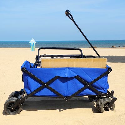 접을 수 있는 용접 손수레 조정할 수 있는 PU는 맞춤화된 실용적 접힌 왜건을 움직입니다