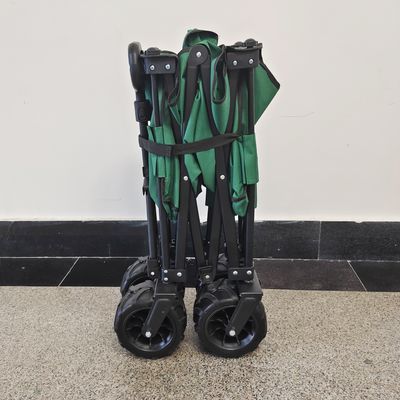 왜건을 야영시키는 2 층으로 되 옥스퍼드 직물 접을 수 있는 해변 마차 금속 프레임