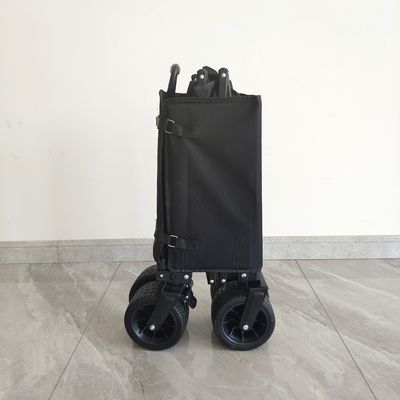 해변 카트 접을 수 있는 웨건을 용접하는 조정 가능한 핸들 다중 목적 넓은 바퀴