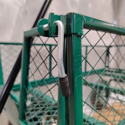 가든 메시 카트 및 단일 손잡이와 함께 힘없는 재료 처리